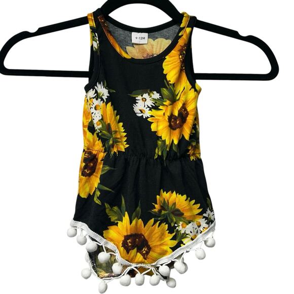 NWT 3 Piece Set Mom Daughters Blue Sunflower Romper Dress Sizes 9-12mo, 
2T, Med - Picture 5 of 9